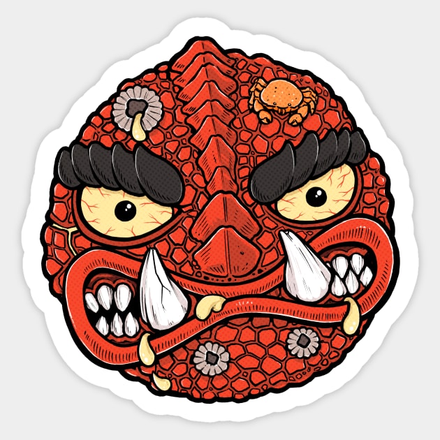 Crusty Crab Sticker by Figurescaping